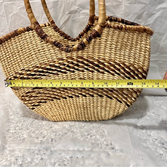 Basket bag 100% handmade Ecuadorian bag - Picture 4 of 5